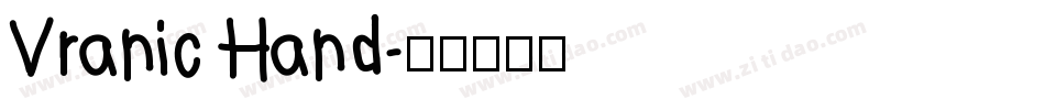 Vranic Hand字体转换